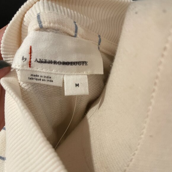040 By Anthropologie French Terry Twofer Sweatshirt NWOT Size Medium - Picture 9 of 9